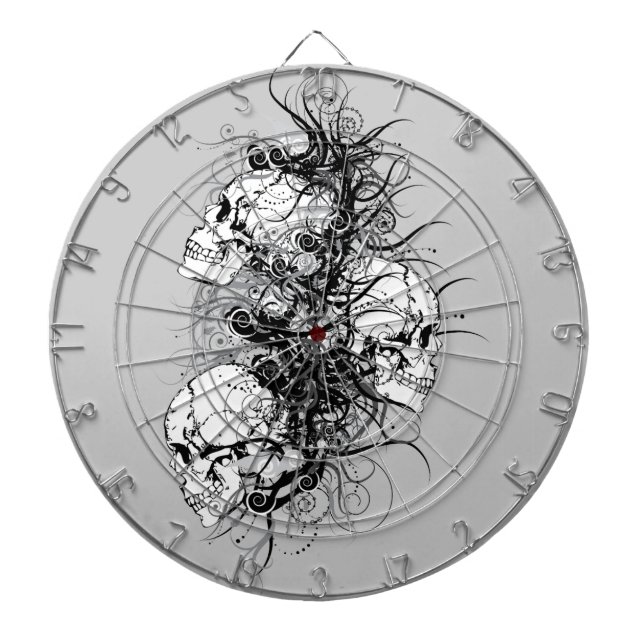 Cible De Fléchettes Crâne Imaginaire (Devant)