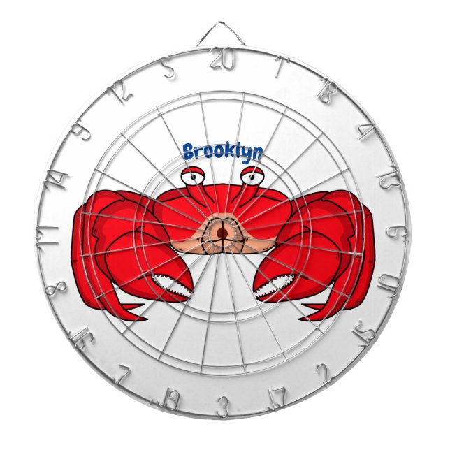 Cible De Fléchettes Cute red crab cartoon (Devant)