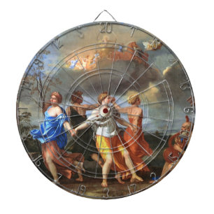 Cible De Fléchettes Danse à la musique du temps (par Nicholas Poussin)