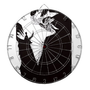 Cible De Fléchettes Dark Anime Fantasy Crow and Demon Art