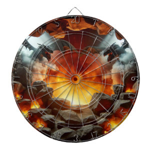 Cible De Fléchettes Dartboard d'art de la grotte du Dragon