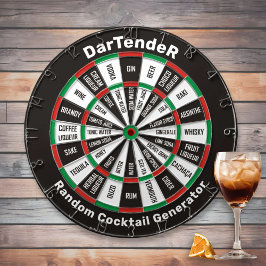 Cible De Fléchettes Dartender, Random Cocktail Dartboard