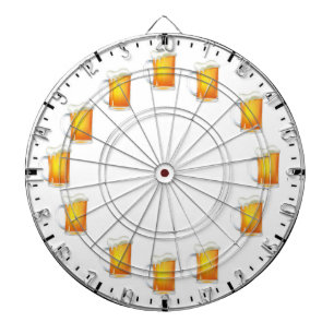 Cible de flechettes de bière