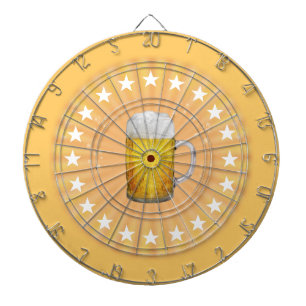 Cible de flechettes de bière