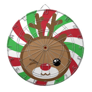 Cible de flechettes de Kawaii Reindeer