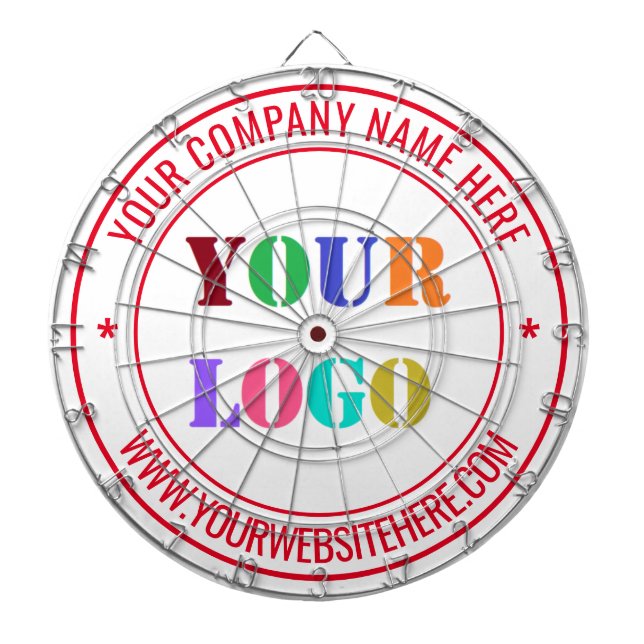 Cible de flechettes de l'entreprise de texte du lo (Devant)