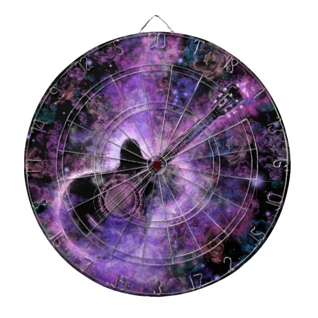 Cible de flechettes de musique guitare (Devant)