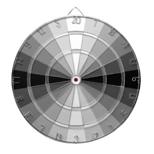 Cible de flechettes de noir d'illusion optique