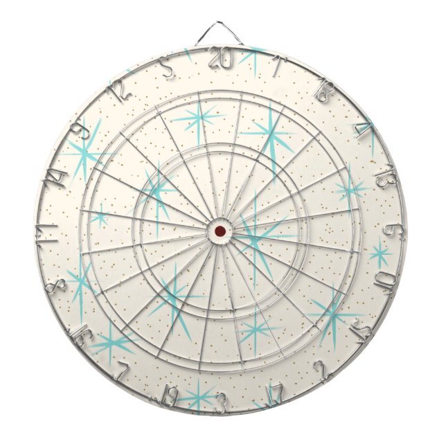 Cible de flechettes de Starbursts de turquoise (Devant)