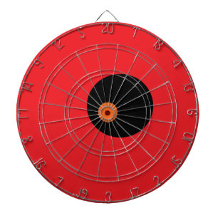 Cible De Fléchettes Décalage Noir Rouge