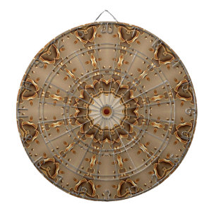 Cible de fléchettes décorative en or