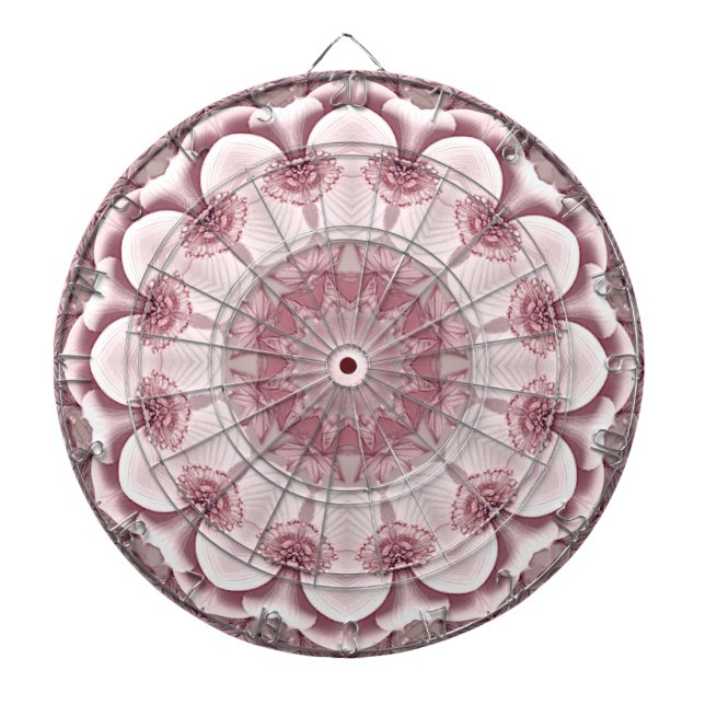 Cible de fléchettes décorative rose (Devant)