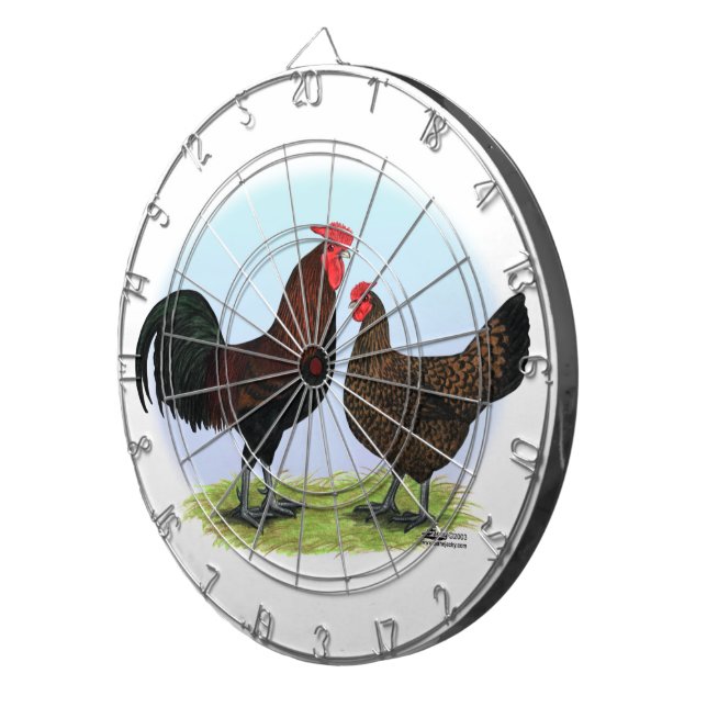 Cible De Fléchettes Derbyshire Redcap Fowl (Devant droit)