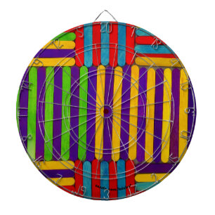 Cible De Fléchettes Design coloré