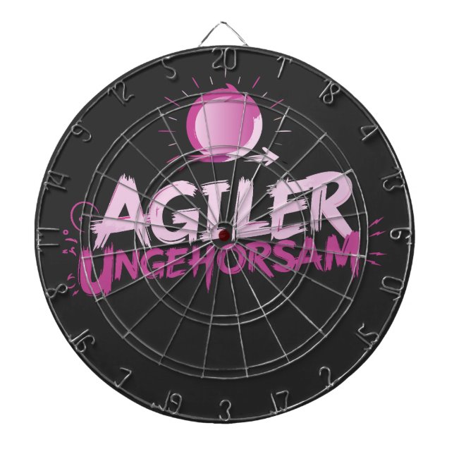 Cible De Fléchettes Désobéissance agile (Devant)