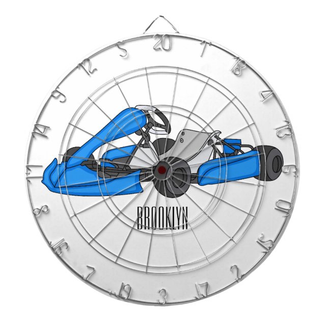Cible De Fléchettes dessin animé de Kart racing (Devant)
