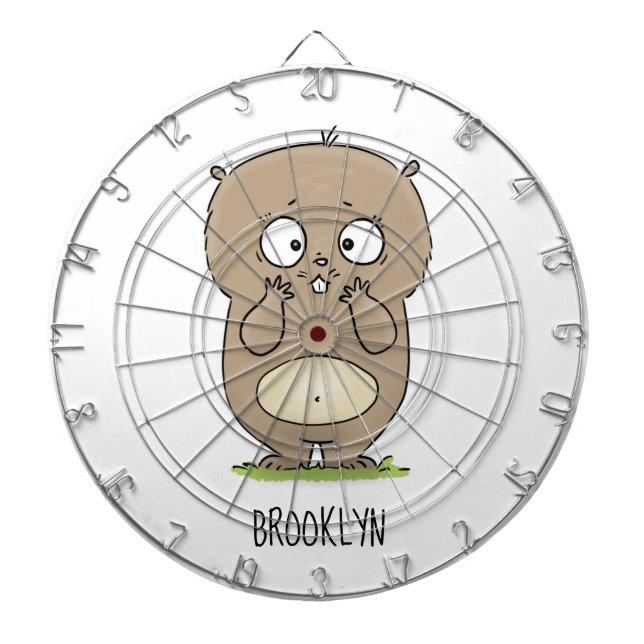 Cible De Fléchettes Dessin d'adorable hamster (Devant)