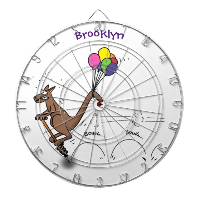 Cible De Fléchettes Dessin d'humour australien kangourou (Devant)