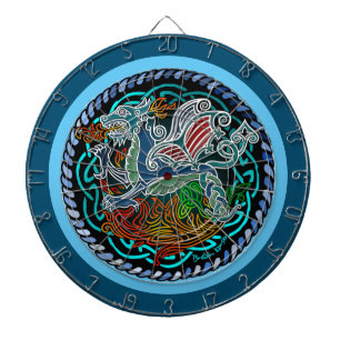 Cible De Fléchettes Dragon celtique