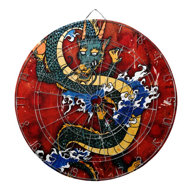 Cible De Fléchettes Dragon japonais (Devant)