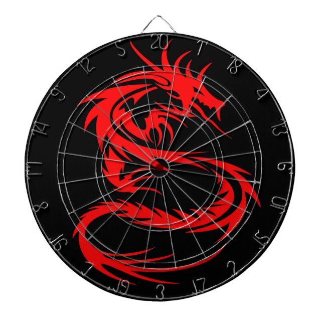 Cible De Fléchettes Dragon rouge (Devant)