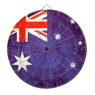 Cible De Fléchettes Drapeau australien style ancien
