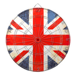Cible De Fléchettes Drapeau britannique style ancien tableau de bord