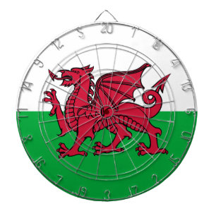 Cible De Fléchettes Drapeau celtique du Dragon rouge du Pays de Galles