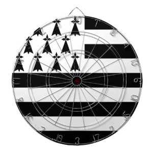 Cible De Fléchettes Drapeau de la Bretagne (Gwenn-ha-du) Dessin de bor