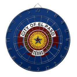 Cible De Fléchettes Drapeau de la ville d'El Paso (Texas)