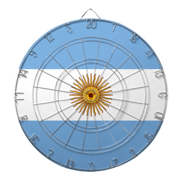 Cible De Fléchettes Drapeau de l'Argentine (Devant)