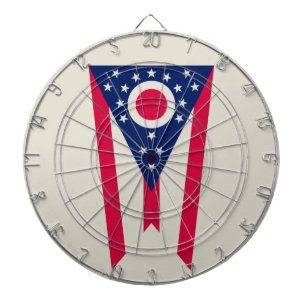 Cible De Fléchettes Drapeau de l'Ohio : la bannière Buckeye State