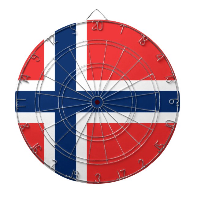 Cible De Fléchettes Drapeau de Norway (Devant)