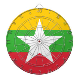 Cible De Fléchettes Drapeau du Myanmar (Birmanie)