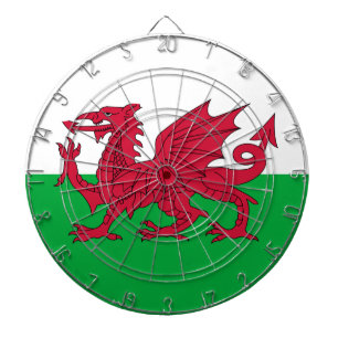 Cible De Fléchettes Drapeau gallois (Pays de Galles) (Dragon gallois)