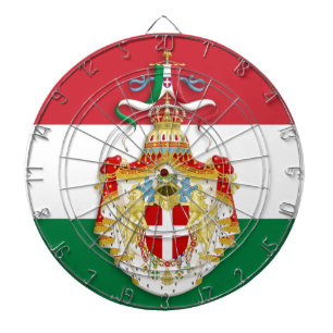 Cible De Fléchettes Drapeau italien avec insigne du Royaume d'Italie