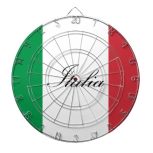Cible De Fléchettes Drapeau italien - drapeau de l'Italie - l'Italie