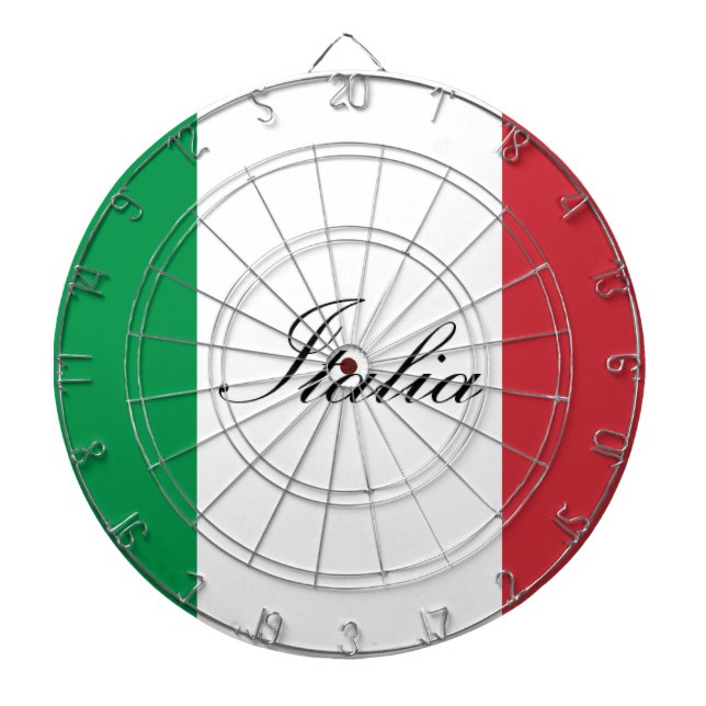 Cible De Fléchettes Drapeau italien - drapeau de l'Italie - l'Italie (Devant)