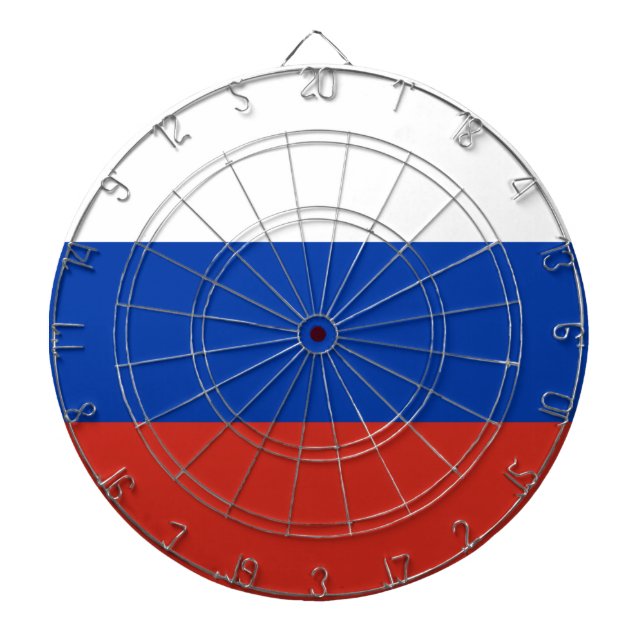 Cible De Fléchettes Drapeau russe (Russie) (Devant)