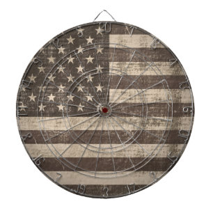 Cible De Fléchettes Drapeau vintage Etats-Unis
