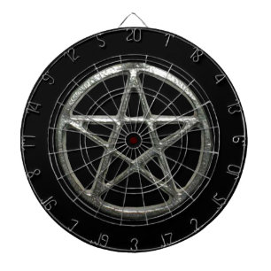 Cible de flechettes du pentacle