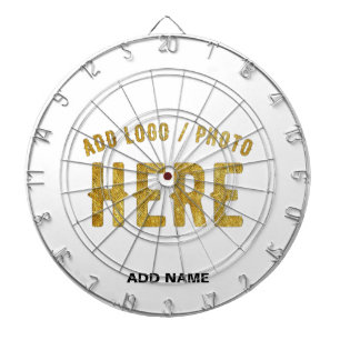 CIBLE DE FLÉCHETTES ÉLÉGANT BLANC PERSONNALISABLE MODERNE MARQUE VÉRIF