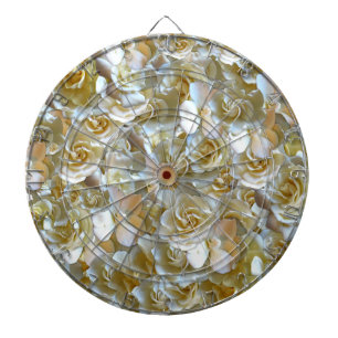 Cible De Fléchettes Élégant Rose floral Motif pétal