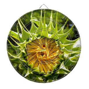 Cible De Fléchettes Elégante photo de tournesol jaune