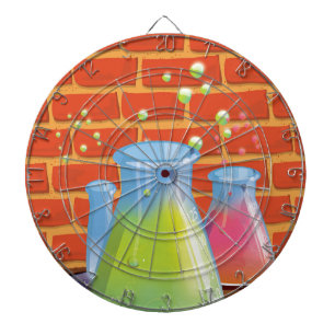 Cible De Fléchettes Équipement en verre de dessin sur banc