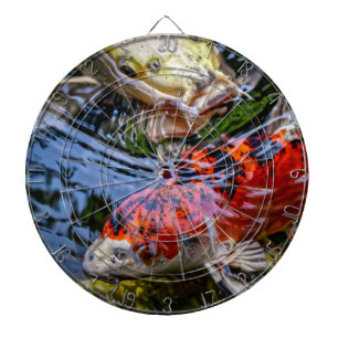 Cible De Fléchettes Étang japonais de poissons Koi