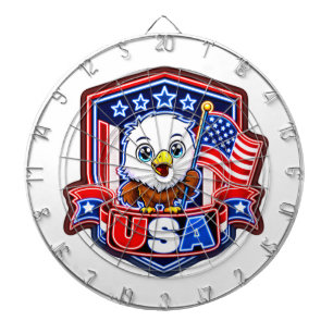 Cible De Fléchettes États-Unis