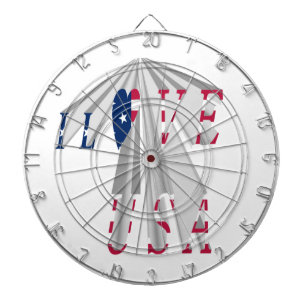 Cible De Fléchettes Étoile : Graphic I Love USA Design