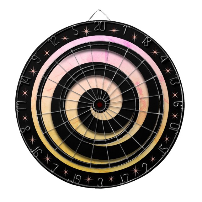 Cible De Fléchettes Étoiles de battement hypnotique spirale et régulat (Devant)