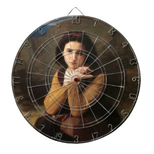 Cible De Fléchettes Femme Mignonne de Jeune Femme par Bouguereau